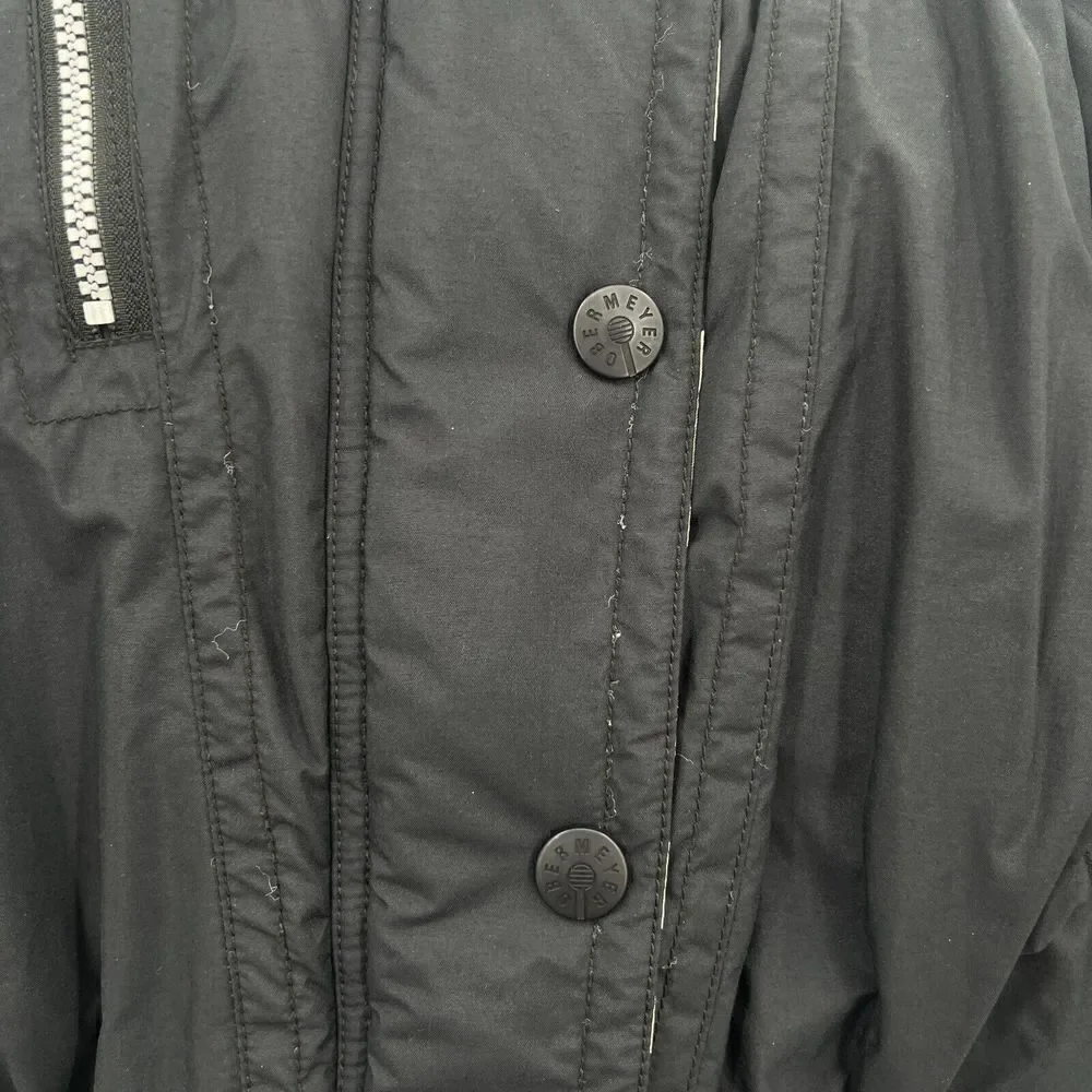 OBERMEYER Nell Jacket Womens 12 Black Puffer Coat Ski Snowboard Bomber Crop